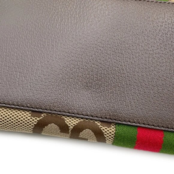 GUCCI Ophidia Jumbo GG Tote Bag Size Medium Canvas/Leather Beige/Brown 631685 - Picture 11 of 13